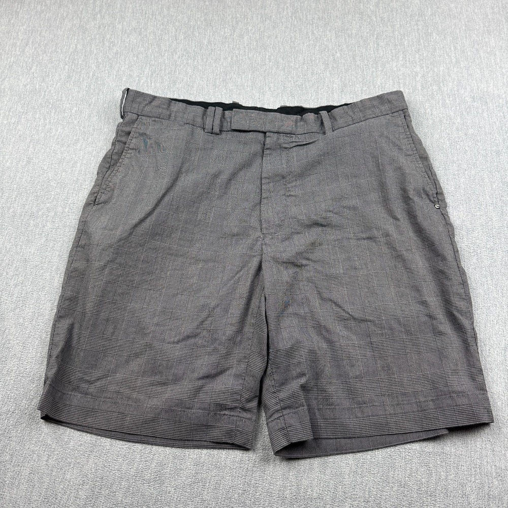 RLX Ralph Lauren Shorts Mens‎ 38 Gray Check Slim Fit Chino Tailored Outdoors